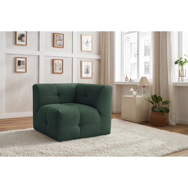 Tumši zaļš dīvāna modulis Kleber – Bobochic Paris-image-4