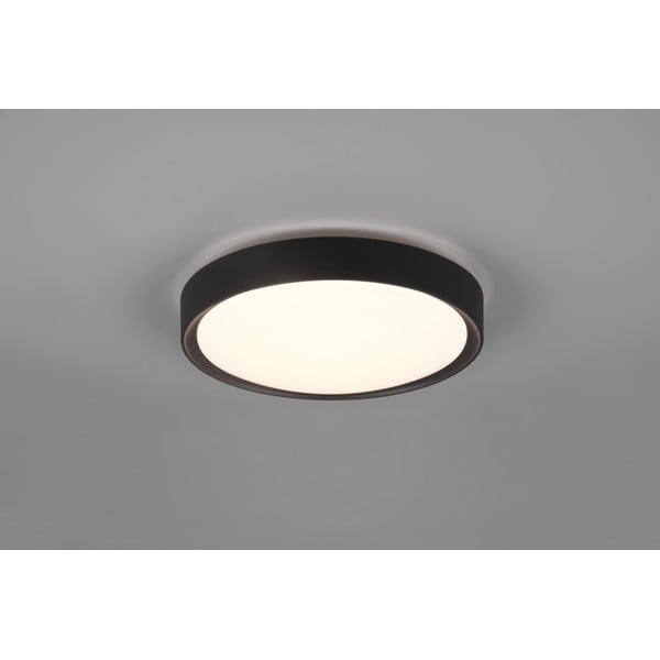 Matēta melna LED griestu lampa ø 33 cm Clarimo – Trio-image-1