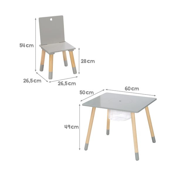 Bērnu mēbeļu komplekts (3 gab.) – Roba-image-3
