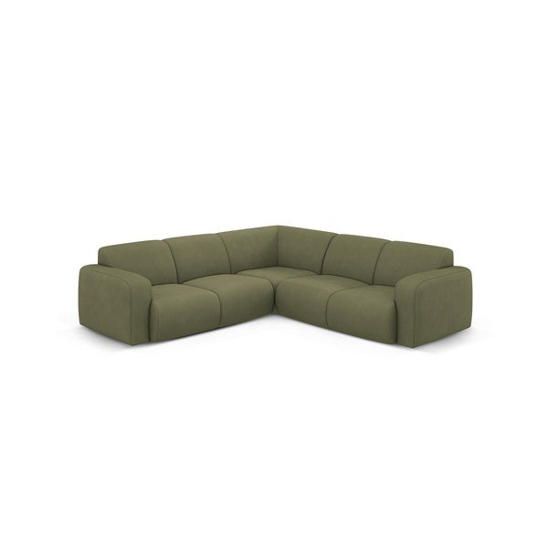 Gaiši zaļš stūra dīvāns (ar maināmu stūri/L veida) Molino – Micadoni Home-image-1