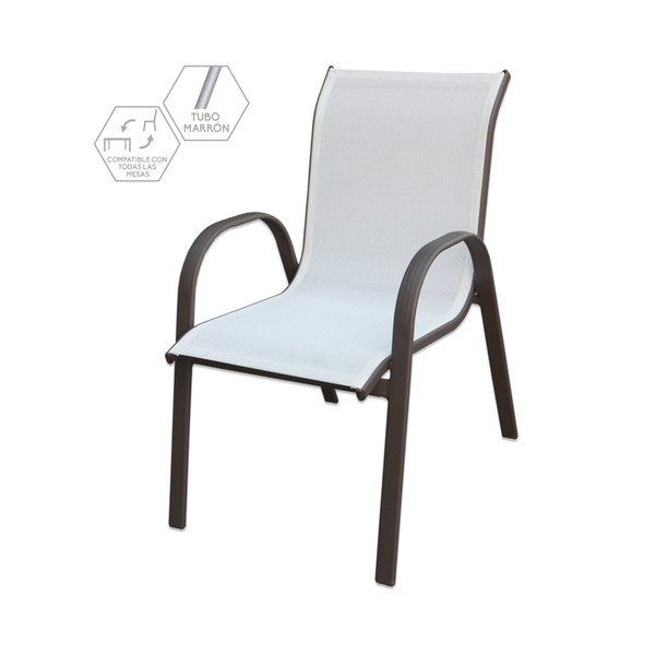 Melns/balts dārza krēsls Clasic – LDK Garden-image-2