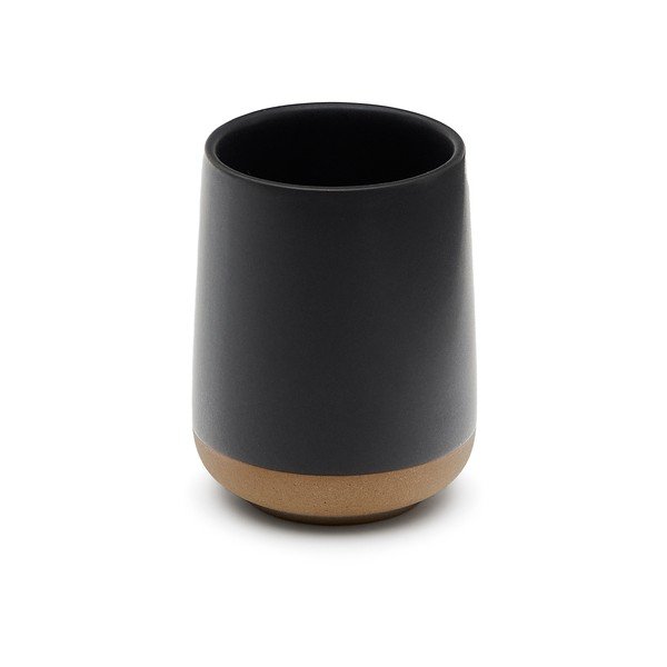 Tumši pelēks keramikas trauks zobu birstei Silma – Kave Home-image-2