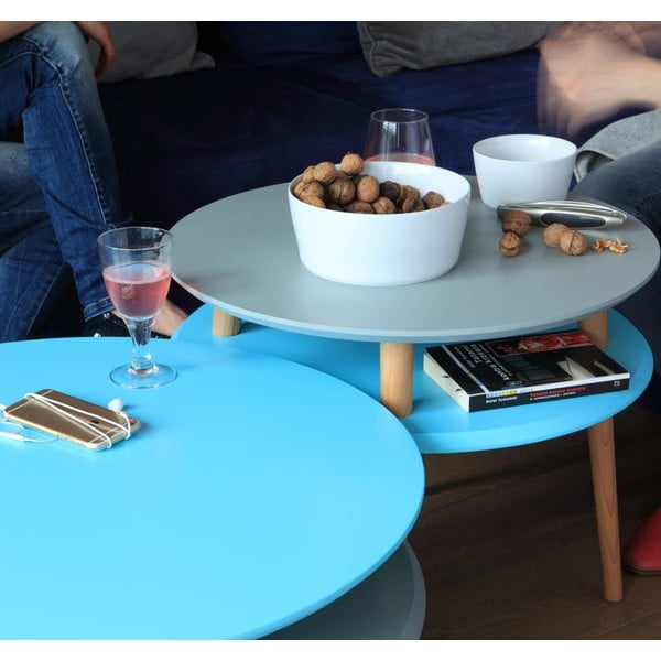 Grafīta pelēks kafijas galdiņš Ragaba UFO, Ø 57 cm-image-1