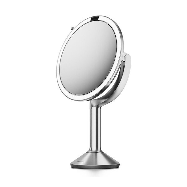 Kosmētikas spogulis ar gaismu/palielināmais (ar 5x palielinājumu/ar 10x palielinājumu) ø 20 cm Trio – simplehuman