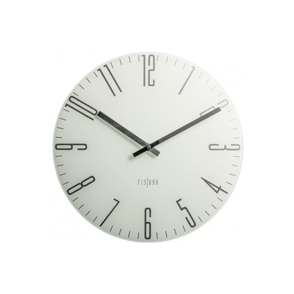 Pulkstenis Fisura Slim White, ⌀ 35 cm