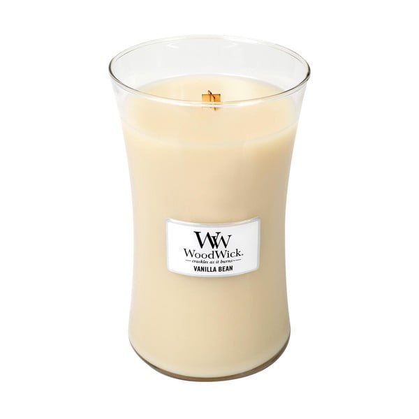Aromātiskā svece WoodWick Yellow Vanilla, degšanas laiks 110 stundas