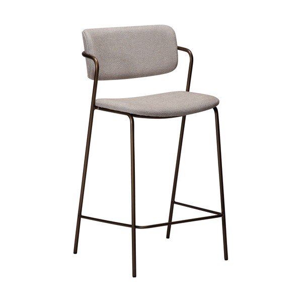 Pelēks bāra krēsls (sēdekļa augstums 67,5 cm) Zed – DAN-FORM Denmark
