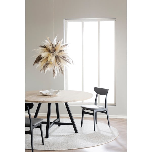 Apaļš ēdamgalds ar ozolkoka imitācijas virsmu 150x150 cm Carradale – Rowico-image-1