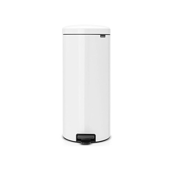 Balta tērauda atkritumu tvertne ar pedāli 30 l NewIcon – Brabantia
