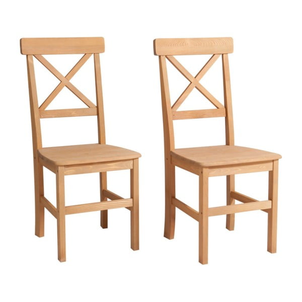 2 priedes ēdamistabas krēslu komplekts Støraa Nicoline