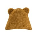 Brūns bērnu dīvāna spilvens no buklē auduma Bear – Wigiwama