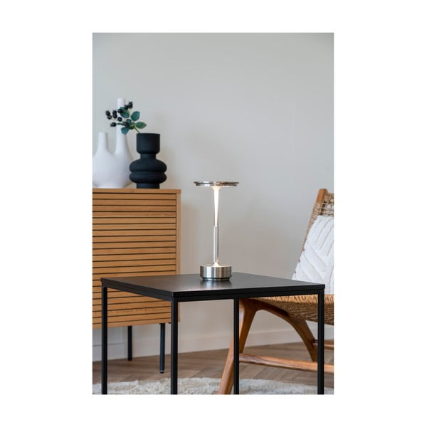 Sudraba krāsas LED galda lampa (augstums 28,5 cm) Lyneham – House Nordic-image-3