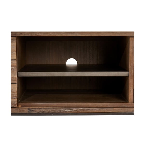 Brūns akācijas masīvkoka TV galdiņš Furnhouse Mallorca-image-4