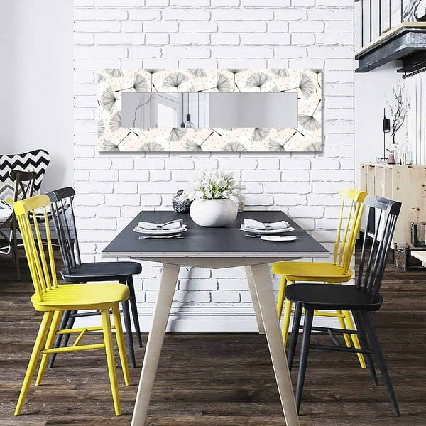 Sienas spogulis ar koka rāmi 40x120 cm – Wallity-image-2