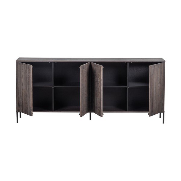 Brūna kumode ar oškoka imitāciju 200x85x44 cm Gravure – WOOOD-image-3