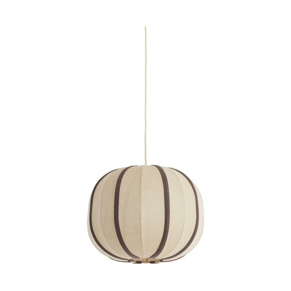 Krēmkrāsas piekaramā lampa ar auduma abažūru Esmiria – Light & Living