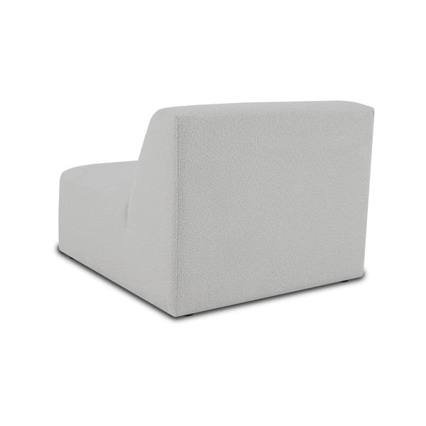 Balts modulārais dīvāns no buklē auduma (vidējā moduļa) Roxy – Scandic-image-3