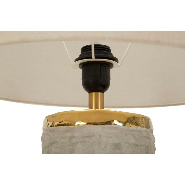 Gaiši pelēka/krēmkrāsas keramikas galda lampa ar auduma abažūru (augstums 73 cm) Lima – Mauro Ferretti-image-4