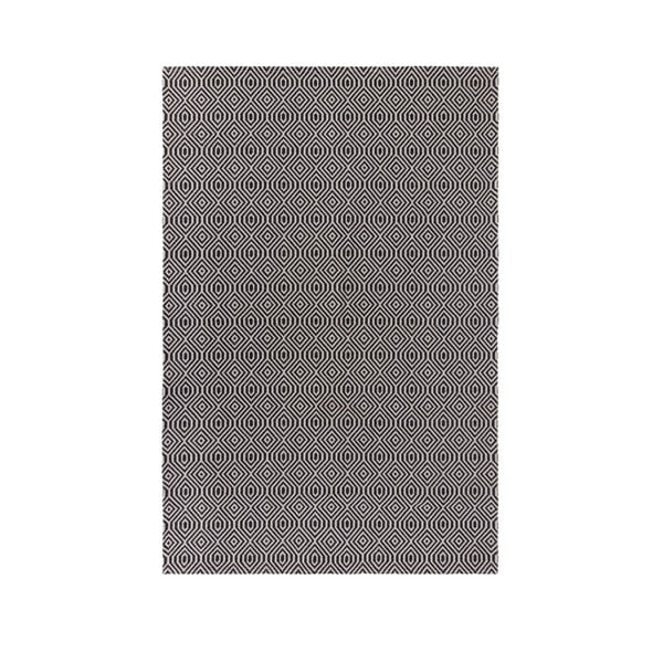 Melns kokvilnas paklājs Flair Rugs Pappel, 192 x 290 cm
