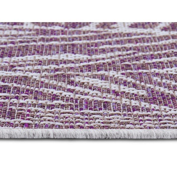 Violets un bēšs āra paklājs NORTHRUGS Monstera, 160 x 230 cm-image-3