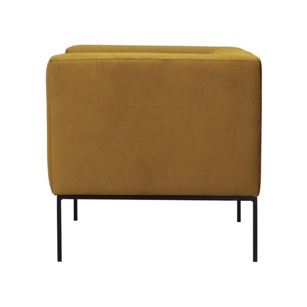 Dzeltens samta atpūtas krēsls Windsor & Co Sofas Neptune-image-3