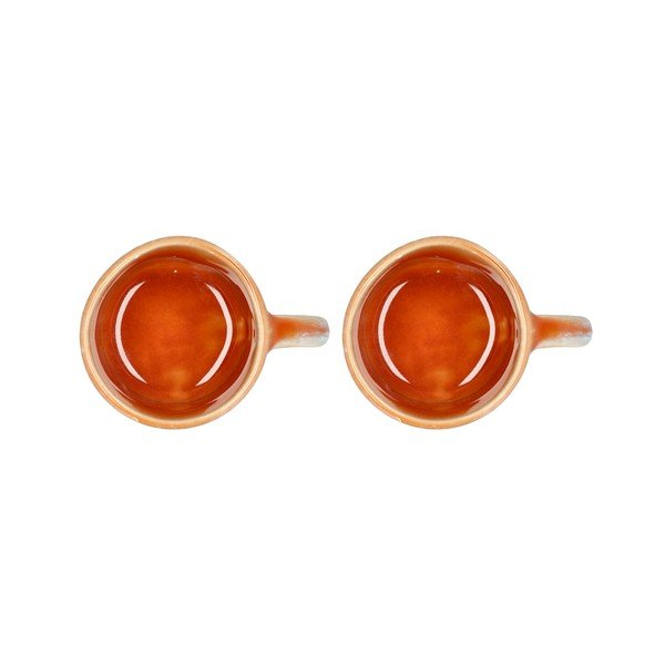 Oranžas espreso māla krūzes (2 gab.)80 ml Styles – Villa Collection-image-2