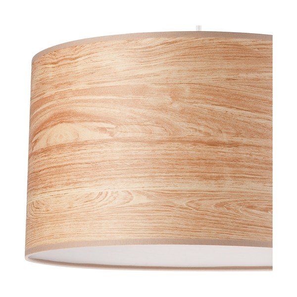 Dabīga toņa piekaramā lampa ar auduma abažūru ø 35 cm Print – LAMKUR-image-3