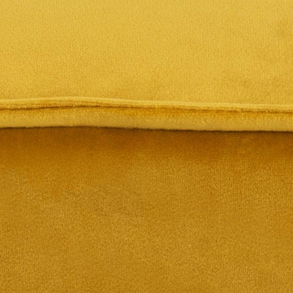 Dzeltens samta pufs Actona Mie, 40 x 40 cm-image-3