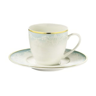 6 porcelāna krūzīšu un apakštasīšu komplekts Kutahya Africa, 50 ml