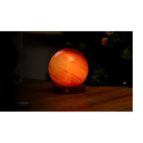 Tumši brūns gaismas dekors ar USB ø 12 cm Sand Storm – Gingko-image-1