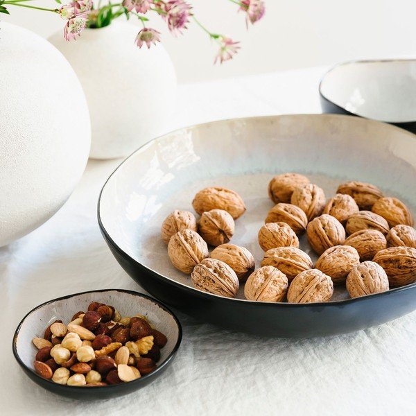 Melna/bēša akmensmasas bļoda ø 32 cm Lunar – Salt&Pepper-image-3