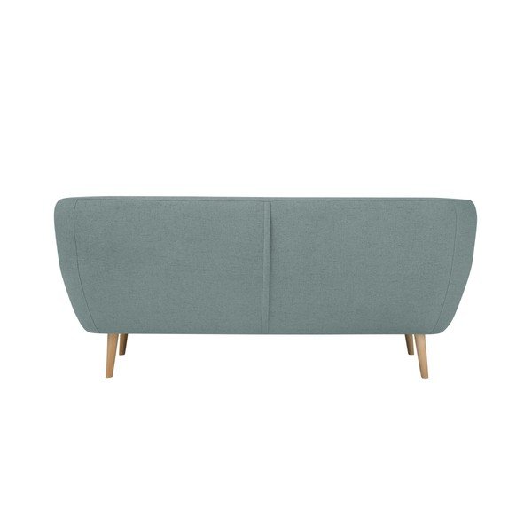 Piparmētru zaļš trīsvietīgs dīvāns ar gaišām kājām Mazzini Sofas Sicile-image-2