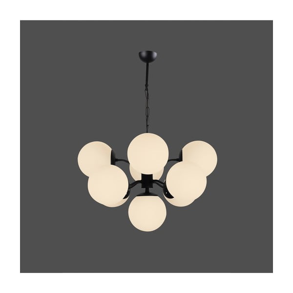 Melna piekarama lampa Squid Lighting Owl, augstums 80 cm-image-1