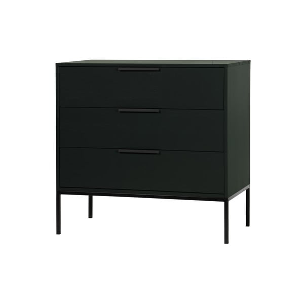 Melna kumode no priedes WOOOD Adam-image-1