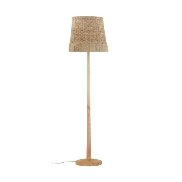 Dabīga toņa stāvlampa ar rotangpalmas abažūru (augstums 160 cm) Kakasi – Bloomingville