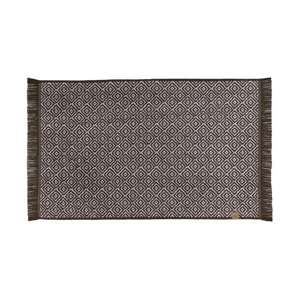 Tumši brūns tekstila vannas istabas paklājiņš 50x80 cm Morocco – Mette Ditmer Denmark