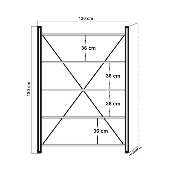 Plaukts Verona, augstums 180 cm-image-2