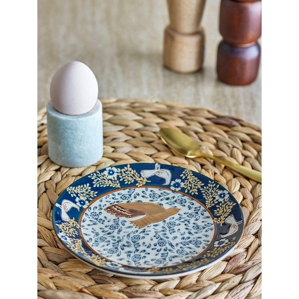 Zils deserta akmensmasas šķīvis ø 16 cm Hezha – Bloomingville-image-1