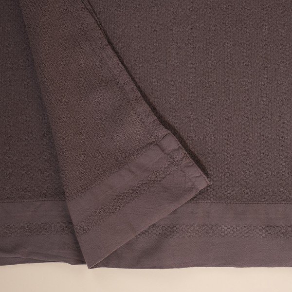 Pelēks kokvilnas pārklājs divguļamai gultai 160x220 cm Hasir – Mijolnir-image-3