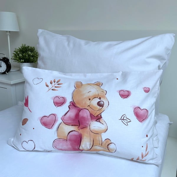Kokvilnas bērnu gultas veļa 100x135 cm Winnie the Pooh – Jerry Fabrics-image-4