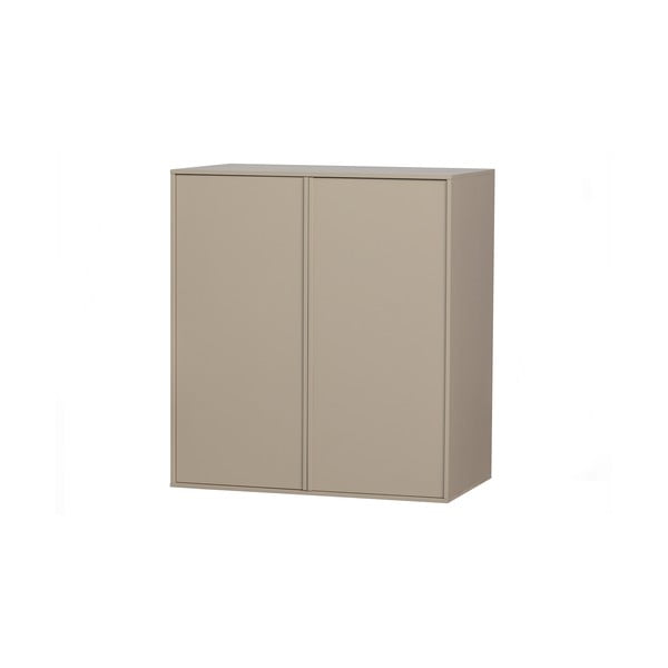 Krēmkrāsas priedes masīvkoka moduļu drēbju skapis 100x110 cm Daily – vtwonen-image-2