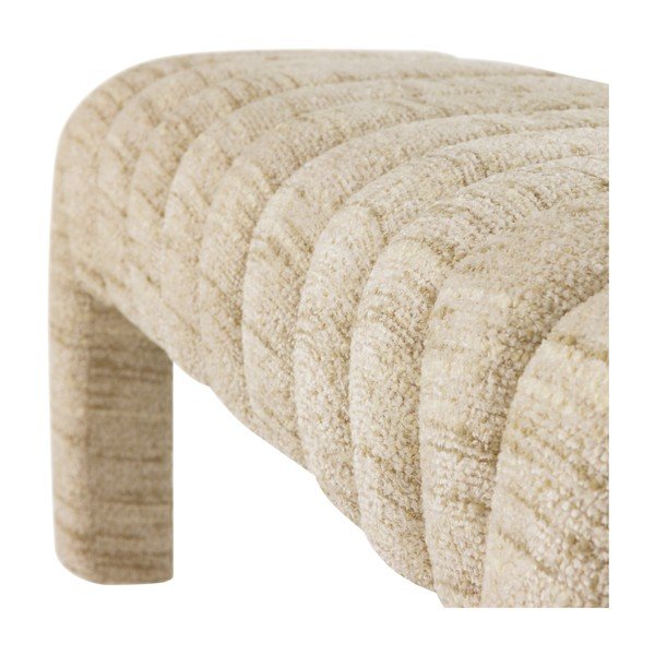 Bēšs polsterēts sols no buklē auduma Frex – WOOOD-image-4