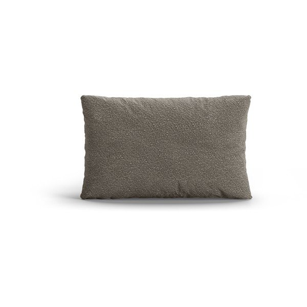 Pelēks dīvāna spilvens no buklē auduma Poppy – Micadoni 