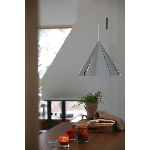 Sudraba krāsas metāla piekaramā lampa ar metāla abažūru ø 37,5 cm Tip – Markslöjd-image-3