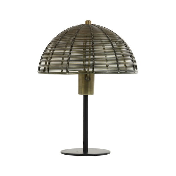Galda lampa bronzas krāsā (augstums 33 cm) Klobu – Light & Living