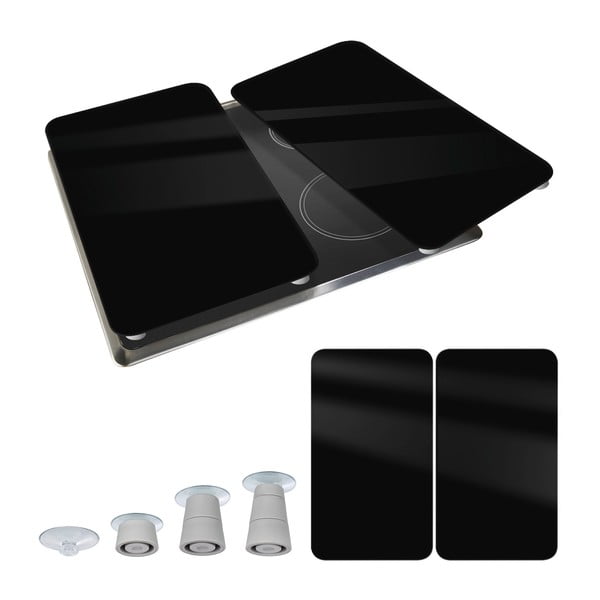 Rūdīta stikla plīts aizsargplāksnes (2 gab.) 30x52 cm Universal – Wenko-image-3