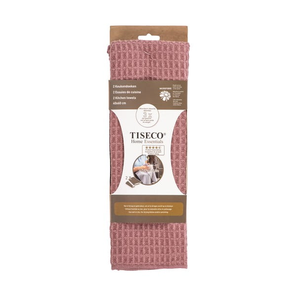 Mikrošķiedras trauku dvieļi (2 gab.) 40x60 cm Waffle – Tiseco Home Studio-image-2