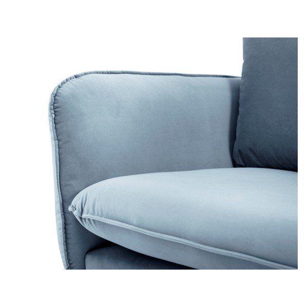 Gaiši zils samta dīvāns Cosmopolitan Design Vienna, 230 cm-image-4