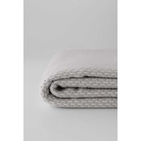 Gaiši pelēks pleds ar kokvilnu Euromant Zen, 140 x 160 cm-image-3