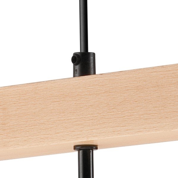 Melna/dabīga toņa piekaramā lampa Orazio – LAMKUR-image-4